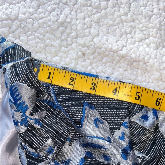 Derek Lam Floral Blue and Gray Blazer - Picture 14 of 16